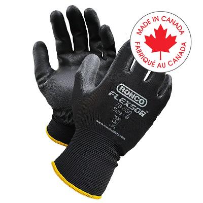 Gloves-Flexsor  Polyurethane Palm Coated Medium - 78-530-08