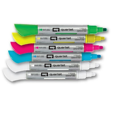 Marker-Dry Erase, Glass Board, Quartet Bullet, Neon  6/Pk - 79559Q-CA