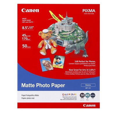 Paper-Canon Matte Photo Plus, 8.5X11 45Lb 50/Pack - 7981A004