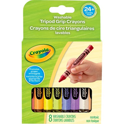 Crayons-Crayola, Triangular, My First  8 Colours - 80-6868