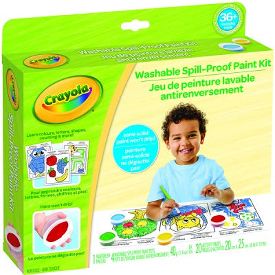 Paint Kit -Crayola Young Kids, Spill Proof Washable - 80-6915