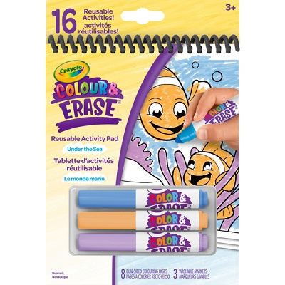 Activity Pad-Crayola Colour/Erase, Under The Sea - 80-6917