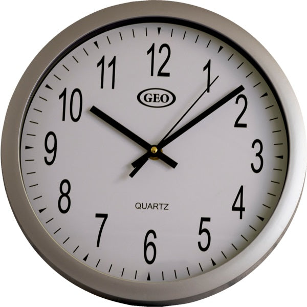 Clock-10" Wall, Quartz, Chrome - 81010