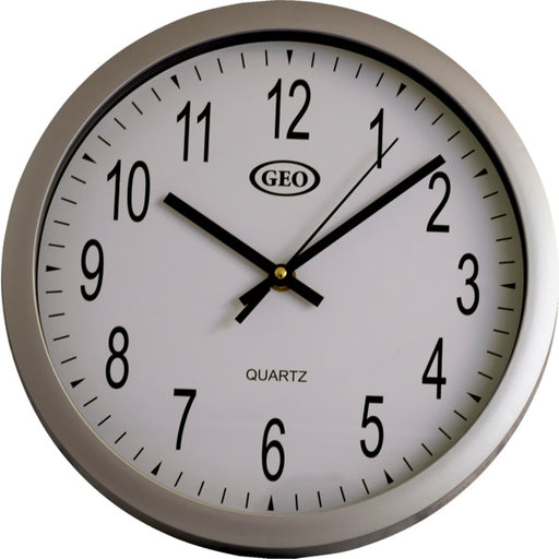 Clock-10" Wall, Quartz, Chrome - 81010