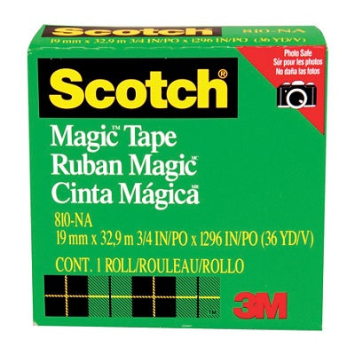 Tape-Transparent Magic 19Mmx32.9M Boxed (810Esf) - 810-18BXD