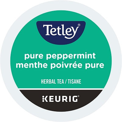 Tea-K Cup Tetley Pure Peppermint  24/Bx (12817) - 81-12817