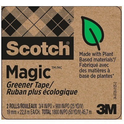 Tape-Transparent Magic 19Mmx22.8M Greener 2/Pk - 812-2P-EF
