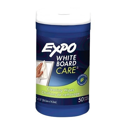 Cleaner-Whiteboard, Expo Wipes, 50 Per Tub, Non-Toxic - 81850