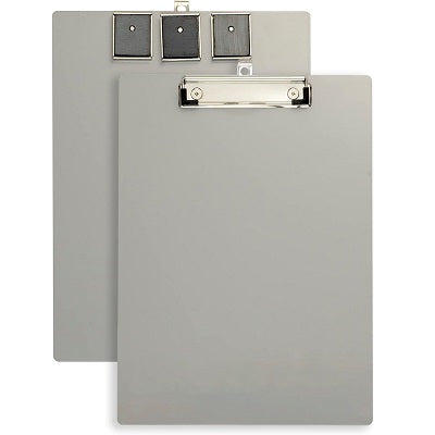 Clipboard-9" X 12.5" Magnetic Back, Aluminum - 83217