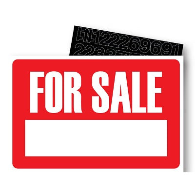 Sign Kit-For Sale 8"X12" - 83392-09398
