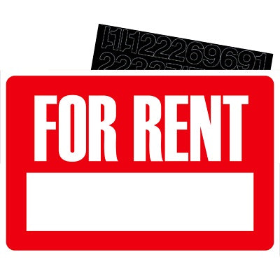 Sign Kit-For Rent 8"X12" - 83392-09399