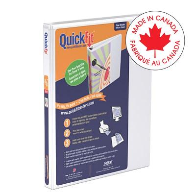 Binder-Quickfit View, 5/8" Round Ring White - 8700-00