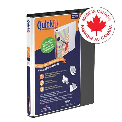Binder-Quickfit View, 5/8" Round Ring Black - 8700-01