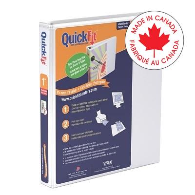 Binder-Quickfit View, 1" D-Ring White - 8701-00