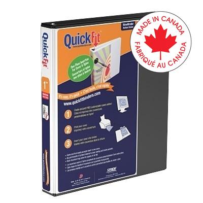 Binder-Quickfit View, 1" D-Ring Black - 8701-01