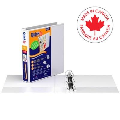Binder-Quickfit View, 1.5" D-Ring White - 8702-00