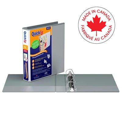 Binder-Quickfit View, 1.5" D-Ring Grey - 8702-07
