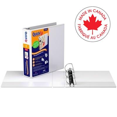 Binder-Quickfit View, 2" D-Ring White - 8703-00