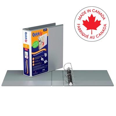 Binder-Quickfit View, 2" D-Ring Grey - 8703-07