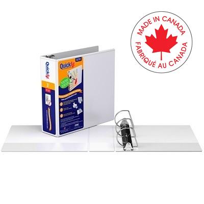 Binder-Quickfit View, 3" D-Ring White - 8705-00