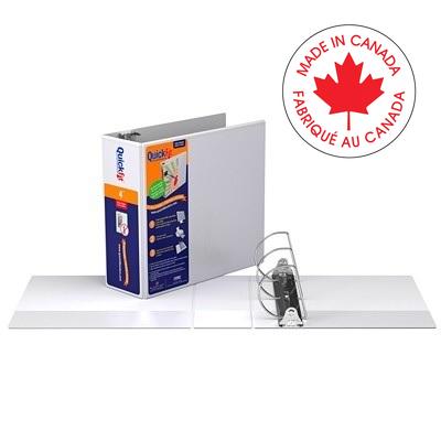 Binder-Quickfit View, 4" D-Ring White - 8706-00