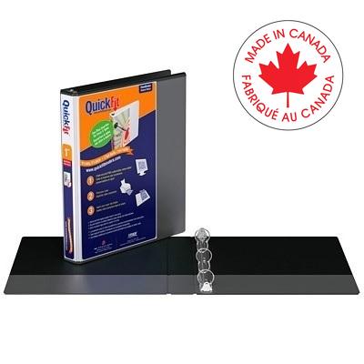 Binder-Quickfit View, 1" Round Ring Black - 8711-01