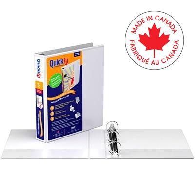 Binder-Quickfit View, 1.5" Round Ring White - 8712-00