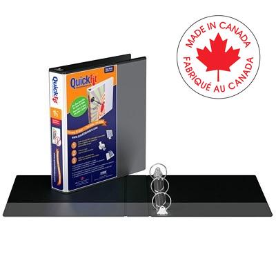 Binder-Quickfit View, 1.5" Round Ring Black - 8712-01