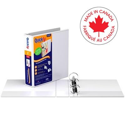 Binder-Quickfit View, 2" Round Ring White - 8713-00