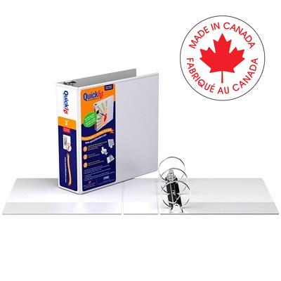 Binder-Quickfit View, 3" Round Ring White - 8714-00