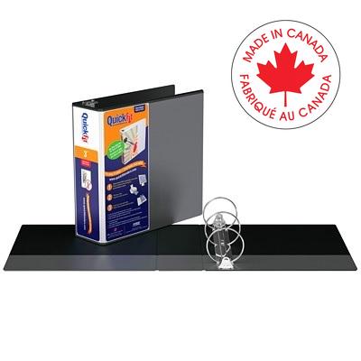Binder-Quickfit View, 3" Round Ring Black - 8714-01