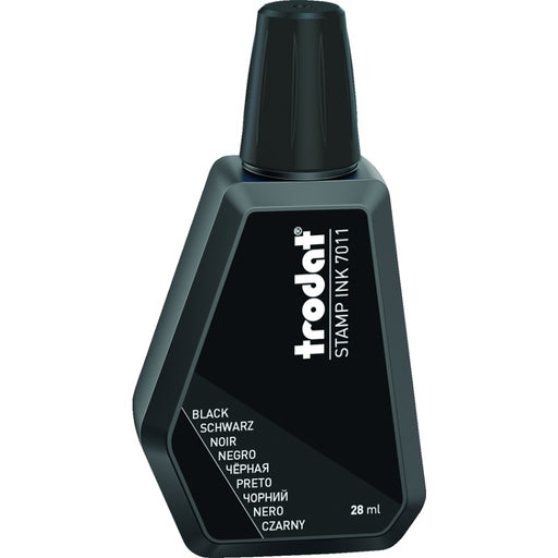 Stamp Pad Ink-Premium 28Ml Black -7011  --55886 - 87987
