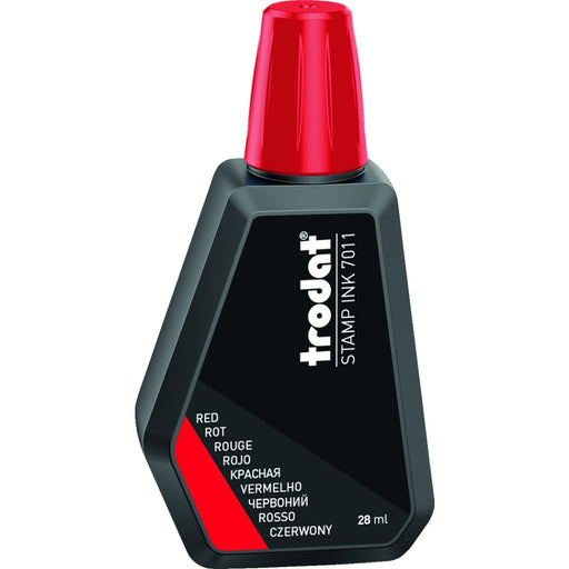 Stamp Pad Ink-Premium 28Ml Red  -7011  --55885 - 87988