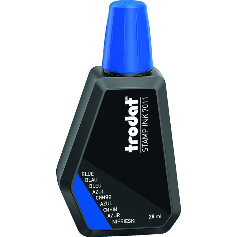 Stamp Pad Ink-Premium 28Ml Blue -7011  --55883 - 87989