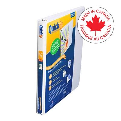 Binder-Quickfit View, 5/8" D-Ring White - 87A0-00