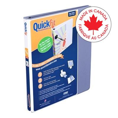 Binder-Quickfit View, 5/8" D-Ring Grey - 87A0-07