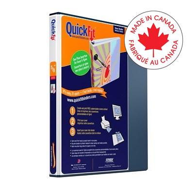 Binder-Quickfit View, 5/8" D-Ring Navy - 87A0-72