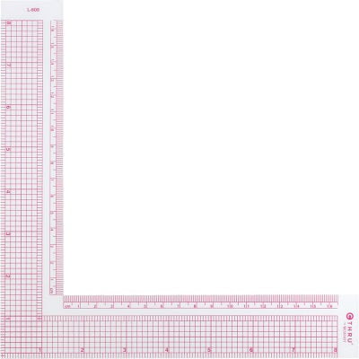 Ruler-L-Square, Westcott 8"/17Cm, Clear - 88359-00551