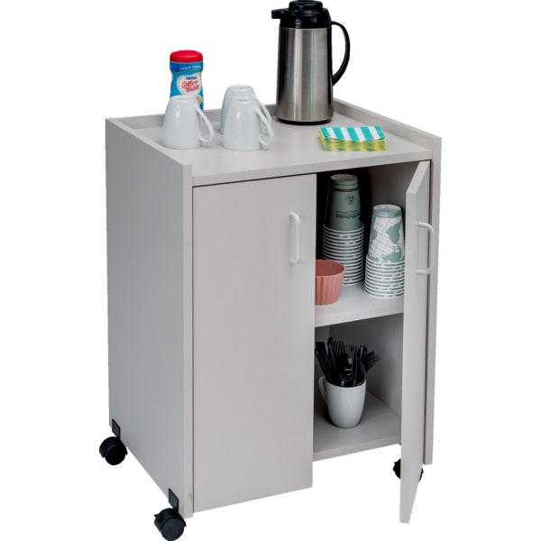 Refreshment Centre-Mobile, Wood Laminate, Grey - 8953GR
