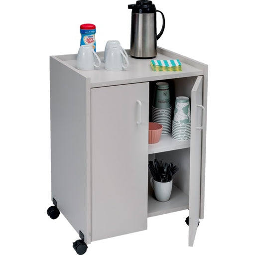 Refreshment Centre-Mobile, Wood Laminate, Grey - 8953GR