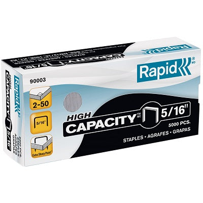 Staples-Rapid, High Capacity 5/16",  5000/Box - 90003