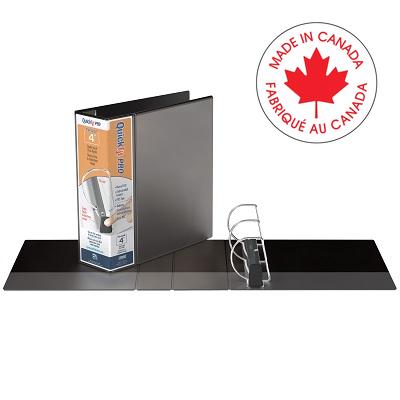 Binder-Overlay Quickfit Pro, View, 4" D-Ring Black - 90061