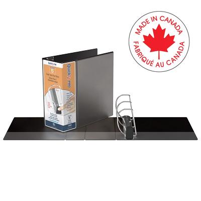 Binder-Overlay Quickfit Pro, View, 5" D-Ring Black - 90071