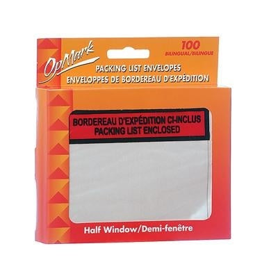 Envelope-Packing Slip (At Top Of Window) 4.5 X 5.5 Bilingual - 90083