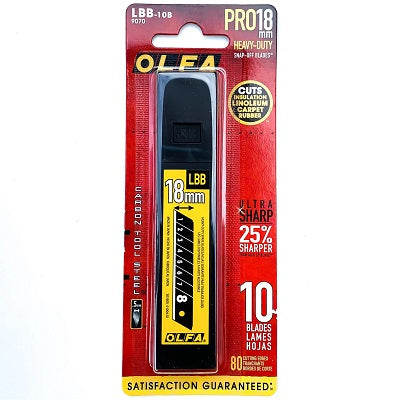 Blades-Utility 18Mm Ultramax Snap Off , 10-Pack   Lbb-10B - 9070