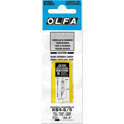 Blades-Olfa, Precision For Ak-4, 5/Pk - 9167