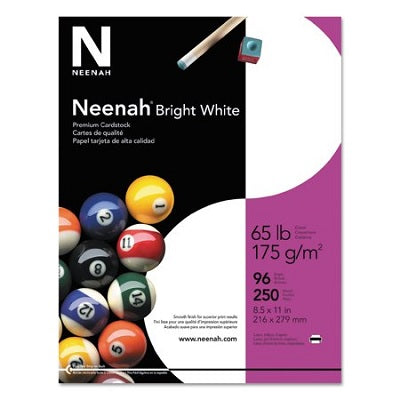 Cover Stock-Neenah Letter 65Lb 96 Bright - 91904