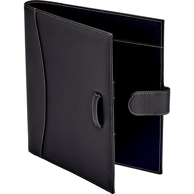 Binder-It'S Academic, 1" D-Ring, Faux Leather Black - 92875