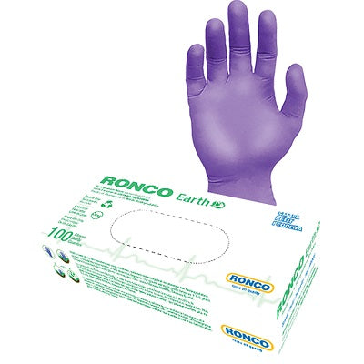 Gloves-Examination, Biodegradable Nitrile, Purple Med 100/Bx - 936M