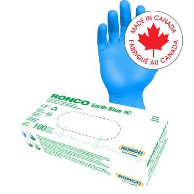 Gloves-Examination, Biodegradable Nitrile,Blue Medium 100/Bx - 937M